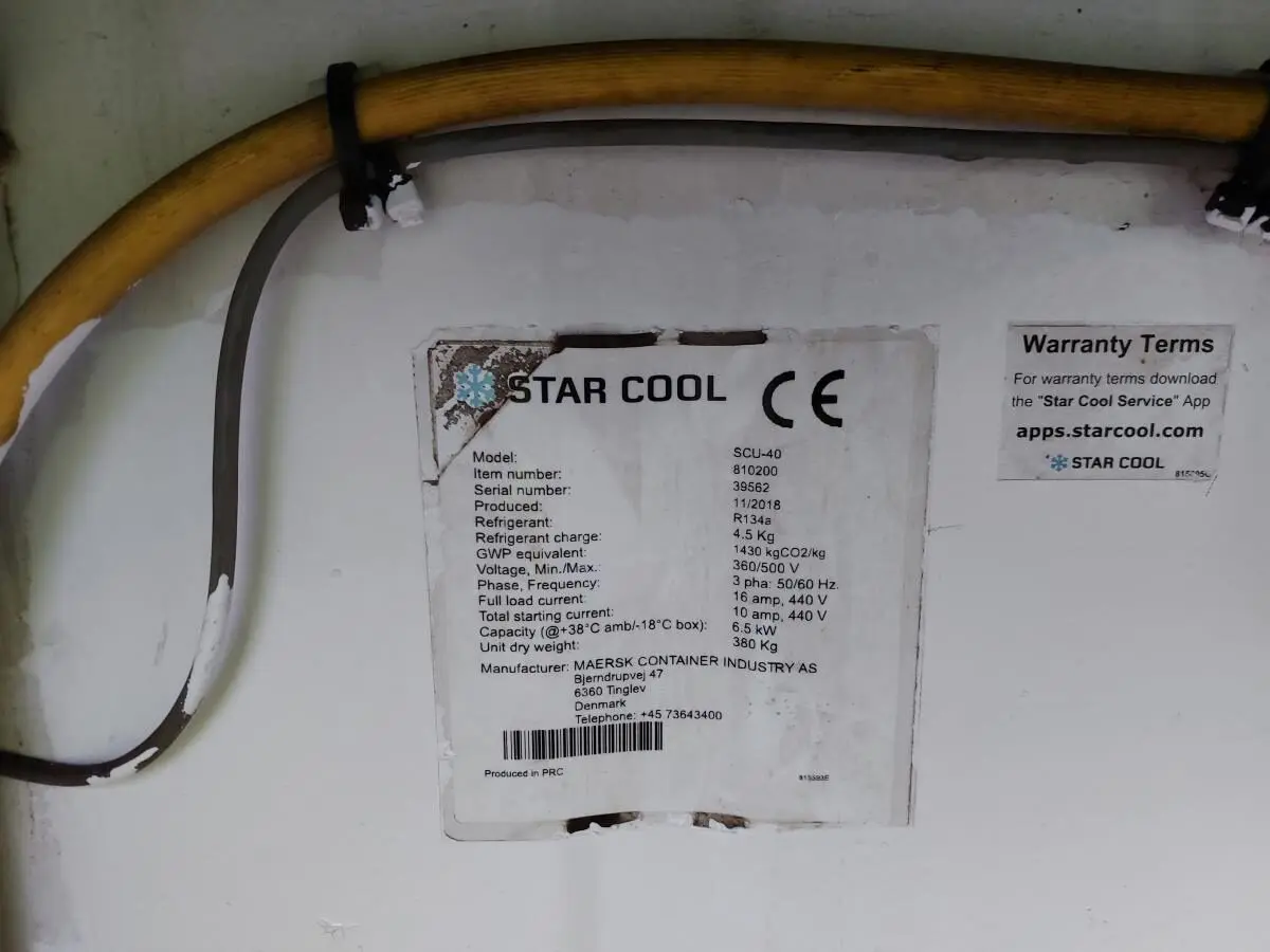 Conteneur frigorifique haute cube de 10 pieds NARU 671738-5 – Bild 3