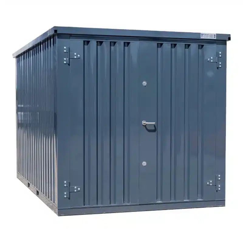 Container 4 x 2 Meter RAL 7016 – Doppeltür an der kurzen Seite – Bild 4