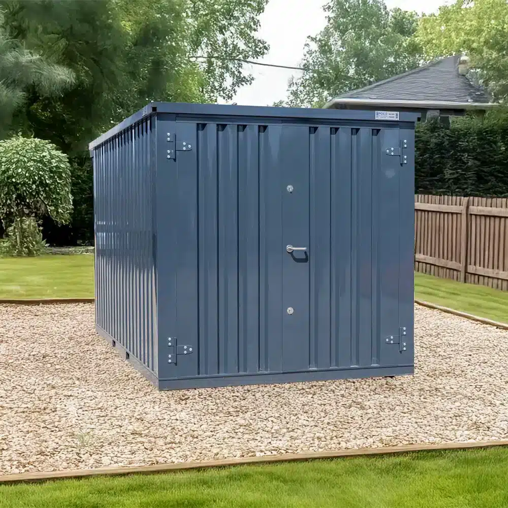 Container 4 x 2 Meter RAL 7016 – Doppeltür an der kurzen Seite – Bild 6