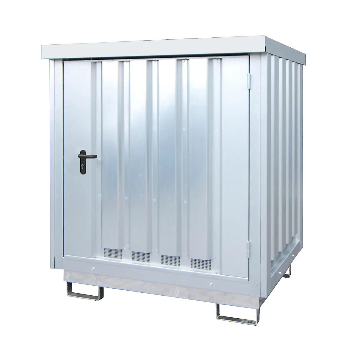 Gefahrstoffschrank TYP GD-E 2 Bauer, abschließbar, Fassungsvermögen 2 Fässer à 200 l, verzinkt