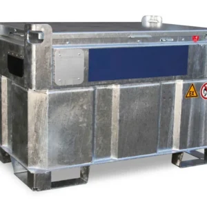 Mobiler Benzintank KI-B, doppelwandig, 330 Liter, mit 230-V-Pumpe (ATEX) und Zubehör