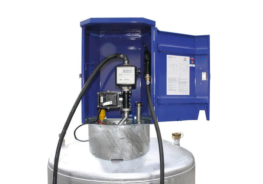 Stationärer Kraftstofftank KA 995, 995 Liter, mit 230-V-Pumpe (ATEX) und Zubehör – Bild 2