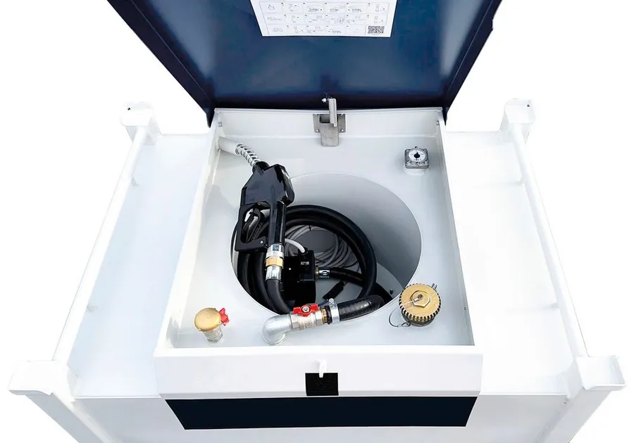 Mobiler Tank Eco für Dieselkraftstoff, 200 Liter, Pumpe 12/24 V und weiteres Zubehör – Bild 2