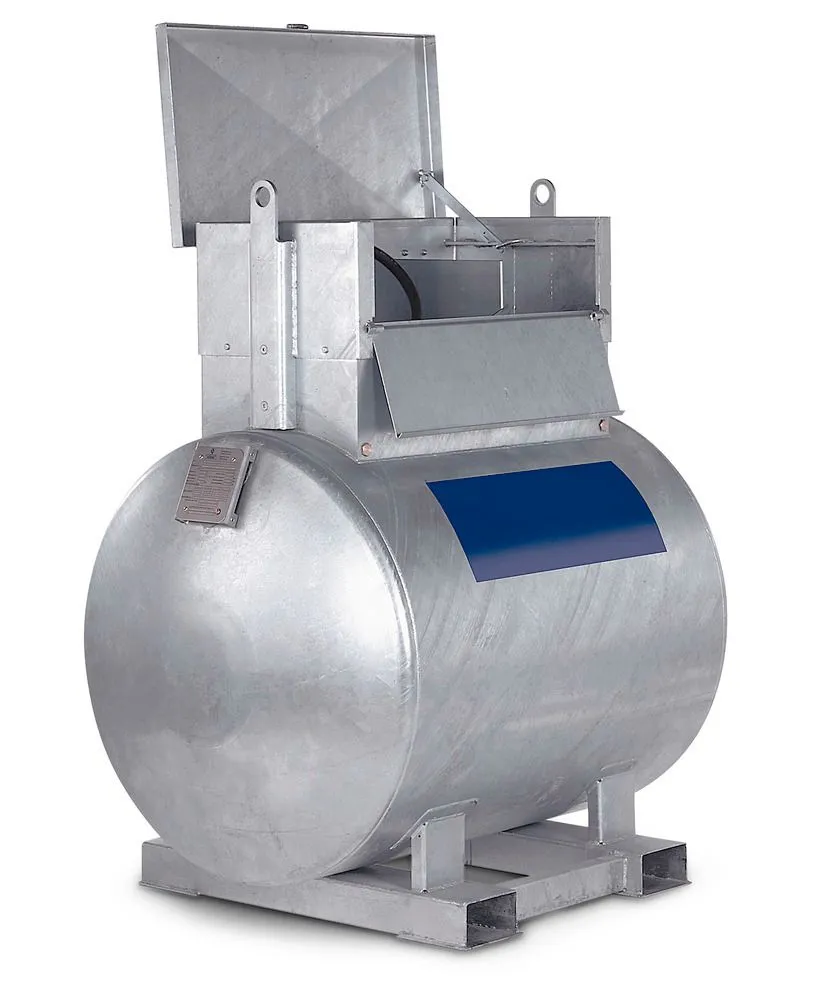 Mobiler Tank für Dieselkraftstoff KC500-K, 500 Liter, 230-V-Pumpe und Zubehör, Aufbewahrungskoffer