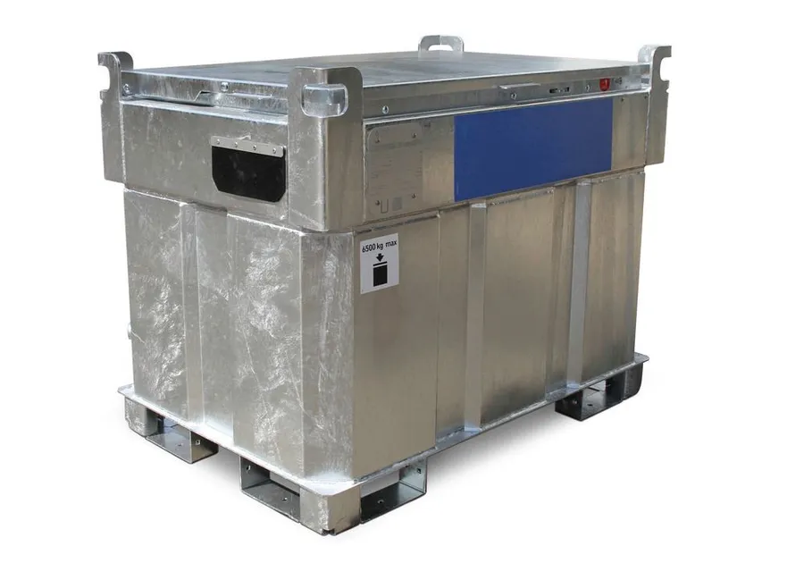 KI-D mobiler Dieseltank, doppelwandig, 330 Liter, mit 230-V-Pumpe und Zubehör – Bild 2